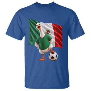 Funny Screaming Merlin the Duck T Shirt Mexico Soccer Flag Football Fans