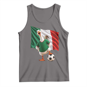 Funny Screaming Merlin the Duck Tank Top Mexico Soccer Flag Football Fans