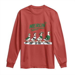 Merlin the Ducks Crosswalk Walk Parody Long Sleeve Shirt El Idolo Del Barrio Mexico Duck Soccer Football Fans