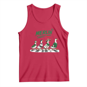Merlin the Ducks Crosswalk Walk Parody Tank Top El Idolo Del Barrio Mexico Duck Soccer Football Fans