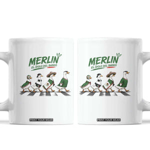 Merlin the Ducks Crosswalk Walk Parody Coffee Mug El Idolo Del Barrio Mexico Duck Soccer Football Fans