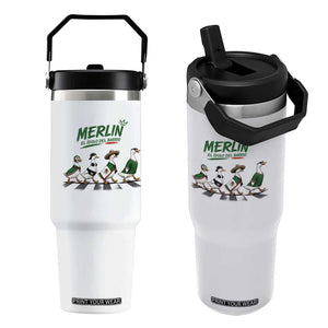 Merlin the Ducks Crosswalk Walk Parody Flip Straw Tumbler El Idolo Del Barrio Mexico Duck Soccer Football Fans