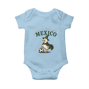 Vintage Mexico Soccer Wizard Duck Magical Fantasy Baby Onesie Retro Mexican Pride Football Fans