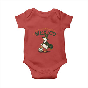 Vintage Mexico Soccer Wizard Duck Magical Fantasy Baby Onesie Retro Mexican Pride Football Fans