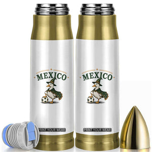 Vintage Mexico Soccer Wizard Duck Magical Fantasy Bullet Tumbler Retro Mexican Pride Football Fans