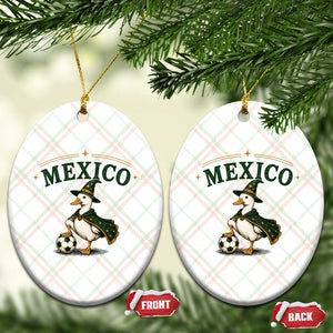 Vintage Mexico Soccer Wizard Duck Magical Fantasy Ceramic Ornament Retro Mexican Pride Football Fans
