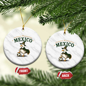 Vintage Mexico Soccer Wizard Duck Magical Fantasy Ceramic Ornament Retro Mexican Pride Football Fans