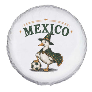 Vintage Mexico Soccer Wizard Duck Magical Fantasy Spare Tire Cover Retro Mexican Pride Football Fans