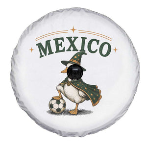 Vintage Mexico Soccer Wizard Duck Magical Fantasy Spare Tire Cover Retro Mexican Pride Football Fans