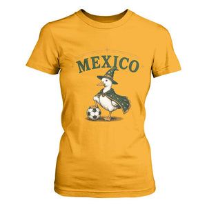 Vintage Mexico Soccer Wizard Duck Magical Fantasy T Shirt For Women Retro Mexican Pride Football Fans