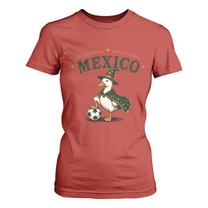 Vintage Mexico Soccer Wizard Duck Magical Fantasy T Shirt For Women Retro Mexican Pride Football Fans