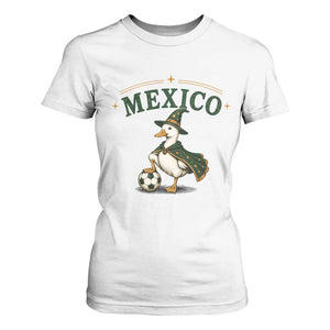 Vintage Mexico Soccer Wizard Duck Magical Fantasy T Shirt For Women Retro Mexican Pride Football Fans