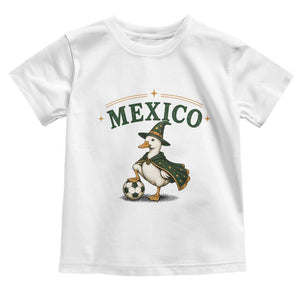 Vintage Mexico Soccer Wizard Duck Magical Fantasy Toddler T Shirt Retro Mexican Pride Football Fans