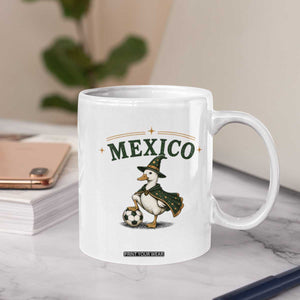 Vintage Mexico Soccer Wizard Duck Magical Fantasy Coffee Mug Retro Mexican Pride Football Fans