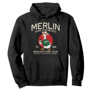 Merlin the Duck Honk Tour Mexico Retro Band Parody Hoodie Mexican Pride Soccer Locer Football Fans