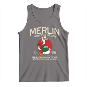 Merlin the Duck Honk Tour Mexico Retro Band Parody Tank Top Mexican Pride Soccer Locer Football Fans