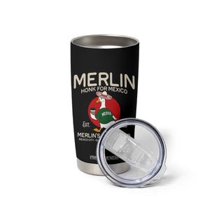 Merlin the Duck Honk Tour Mexico Retro Band Parody Tumbler Cup Mexican Pride Soccer Locer Football Fans