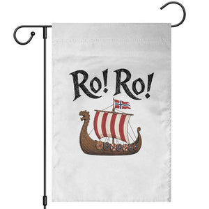 Funny Norwegian Viking Longship Ro Ro Garden Flag Retro Norge Norway Flag Football Fans TS02 White Print Your Wear
