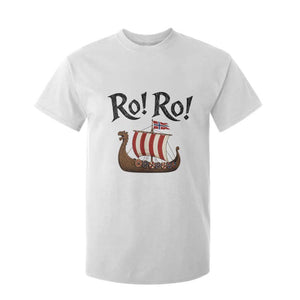 Funny Norwegian Viking Longship Ro Ro T Shirt For Kid Retro Norge Norway Flag Football Fans TS02 White Print Your Wear
