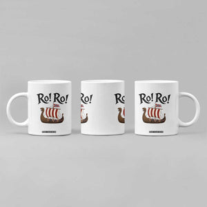 Funny Norwegian Viking Longship Ro Ro Coffee Mug Retro Norge Norway Flag Football Fans TS02 Print Your Wear