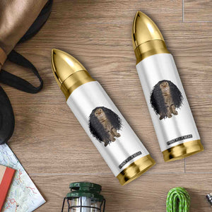 Funny Long Curly Hair Wig Cat Soccer Fans Bullet Tumbler Football Meme Sports Humor
