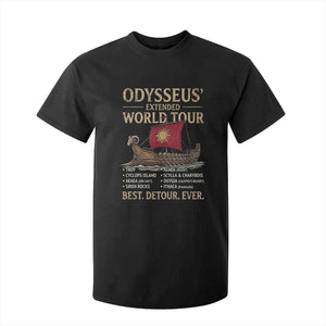Odysseus Extended World Tour T Shirt For Kid Funny Greek Mythology Odyssey History Gift