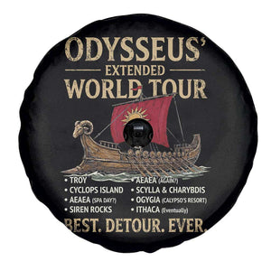 Odysseus Extended World Tour Spare Tire Cover Funny Greek Mythology Odyssey History Gift