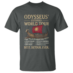 Odysseus Extended World Tour T Shirt Funny Greek Mythology Odyssey History Gift