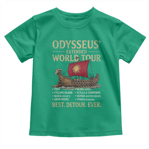 Odysseus Extended World Tour Toddler T Shirt Funny Greek Mythology Odyssey History Gift