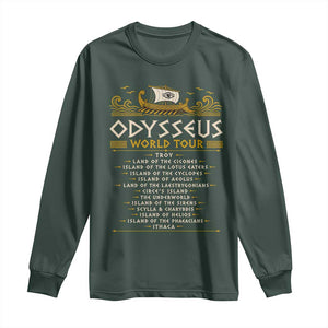 Odysseus World Tour Epic Journey Long Sleeve Shirt Funny Greek Mythology Odyssey History Gift