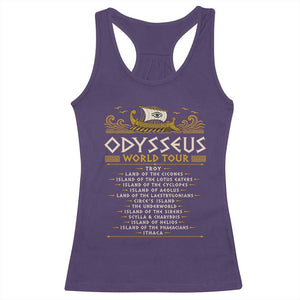 Odysseus World Tour Epic Journey Racerback Tank Top Funny Greek Mythology Odyssey History Gift