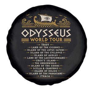 Odysseus World Tour Epic Journey Spare Tire Cover Funny Greek Mythology Odyssey History Gift