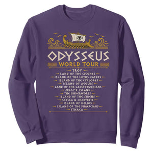 Odysseus World Tour Epic Journey Sweatshirt Funny Greek Mythology Odyssey History Gift