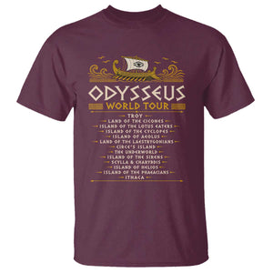 Odysseus World Tour Epic Journey T Shirt Funny Greek Mythology Odyssey History Gift