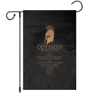 Odysseus Ancient Greek Odyssey World Tour Garden Flag Mythology Corinthian Helmet History Lover Gift