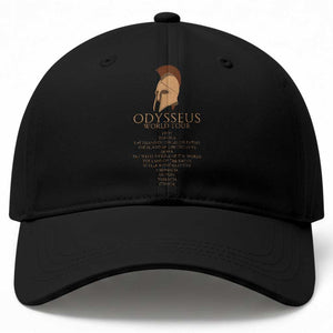 Odysseus Ancient Greek Odyssey World Tour Baseball Cap Mythology Corinthian Helmet History Lover Gift