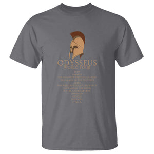 Odysseus Ancient Greek Odyssey World Tour T Shirt Mythology Corinthian Helmet History Lover Gift