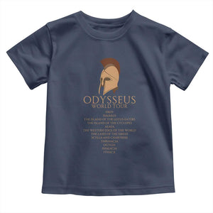 Odysseus Ancient Greek Odyssey World Tour Toddler T Shirt Mythology Corinthian Helmet History Lover Gift
