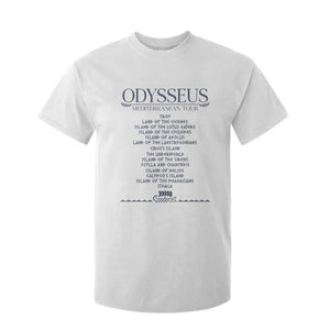 Odysseus Mediterranean Tour T Shirt For Kid Funny Greek Mythology Ancient History Graphic