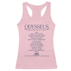 Odysseus Mediterranean Tour Racerback Tank Top Funny Greek Mythology Ancient History Graphic