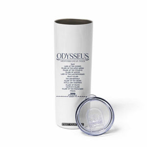 Odysseus Mediterranean Tour Skinny Tumbler Funny Greek Mythology Ancient History Graphic