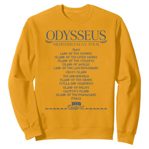 Odysseus Mediterranean Tour Sweatshirt Funny Greek Mythology Ancient History Graphic