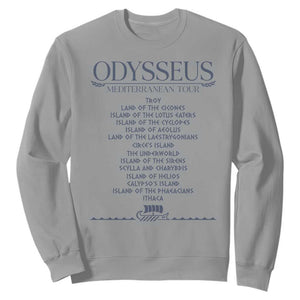 Odysseus Mediterranean Tour Sweatshirt Funny Greek Mythology Ancient History Graphic