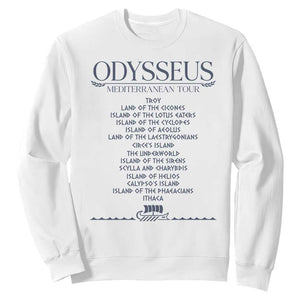 Odysseus Mediterranean Tour Sweatshirt Funny Greek Mythology Ancient History Graphic