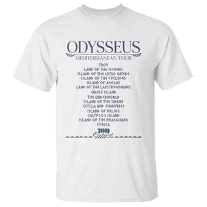 Odysseus Mediterranean Tour T Shirt Funny Greek Mythology Ancient History Graphic