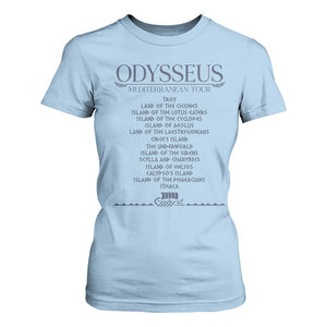 Odysseus Mediterranean Tour T Shirt For Women Funny Greek Mythology Ancient History Graphic