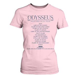 Odysseus Mediterranean Tour T Shirt For Women Funny Greek Mythology Ancient History Graphic