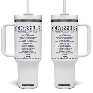 Odysseus Mediterranean Tour Tumbler With Handle Funny Greek Mythology Ancient History Graphic