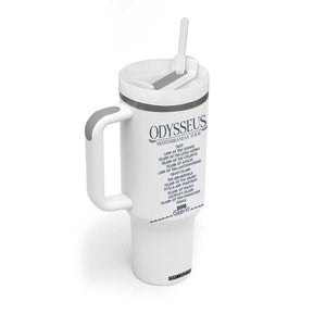 Odysseus Mediterranean Tour Tumbler With Handle Funny Greek Mythology Ancient History Graphic