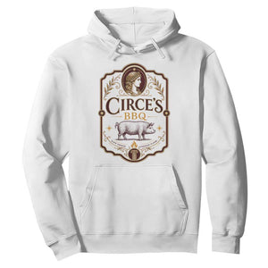 Circes BBQ Funny Greek Mythology Dark Humor Hoodie Slow Smoked Legendary Flavor Odysseus Pigs Odyssey Parody